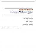 Engineering Mechanics, Statics and Dynamics 2e Michael Plesha, Gary, Francesco Costanzo (Solution Manual)