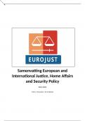 Summary BOOK + LESSONS european and international justice