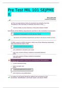 Pre Test MIL 101 SEJPME II&period;