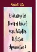 End-of-Year Activities: Reflection, Appreciation & Growth