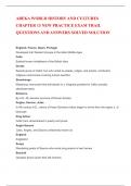 ABEKA WORLD HISTORY AND CULTURES CHAPTER 13 NEW PRACTICE EXAM TRAIL QUESTIONS AND ANSWERS SOLVED SOLUTION.A+.