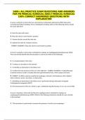 PN MEDICAL-SURGICAL ADULT MEDICAL SURGICAL 100&percnt; CORRECT ANSWERED QUESTIONS WITH EXPLANATION &lpar;1400&plus; ALL PRACTICE EXAM QUESTIONS AND ANSWERS &rpar;