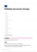Samenvatting Politieke Structuren Europa Werner