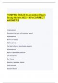 TOMPSC SCCJA Cumulative Exam  Study Guide 2023 100&percnt;CORRECT  ANSWERS