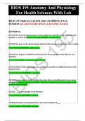 BIOS 195 Midterm LATEST 2023-24 SPRING-FALL SESSION GUARANTEED PASS (GENUINE EXAM)