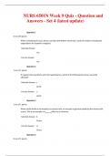 NURS 6501N Week 9 Quiz - Question and Answers - Set 4 &lpar;latest update&rpar; 2023