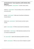 CCI Echo Review&excl;&excl; Exam Questions &lpar;with Solutions Best Rated A&plus;&rpar; 