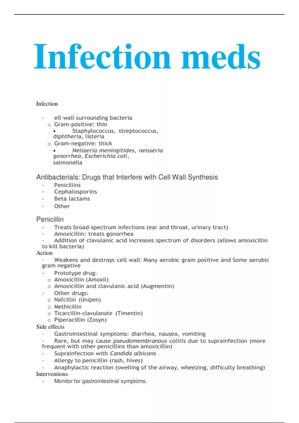 ATI Infection Test Pharmacology (Questions And Answers) Ati mental