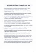 WGU C182 Final Exam Study Set