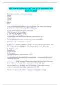 ATI Nutrition Proctored Exam study questions and Answers 2023