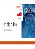 'Indian Ink' by Tom Stoppard: Revision presentation