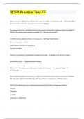 TCFP Practice Test FF&vert; Questions With 100&percnt; Correct Answers  &vert;Verified