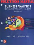 TEST BANK & SOLUTIONS MANUAL for Business Analytics_Communicating with Numbers 2nd Edition by Sanjiv Jaggia, Alison Kelly and Kevin Lertwachara. (All Chapters 1-18)