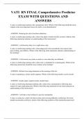 VATI  RN FINAL Comprehensive Predictor EXAM WITH QUESTIONS AND ANSWERS