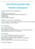 WGU C963 OA &lpar;Latest 2023 - 2024&rpar; With 100&percnt; Verified Answers