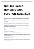 NUR 160 Exam 2,  HONDROS 100%  SOLUTION 2023//2024