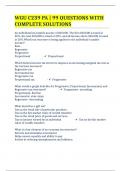 WGU C239 PA &vert; 99 QUESTIONS WITH COMPLETE SOLUTIONS