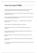 Texas Ext Type B TFM02 EXAM 2023 WITH 100&percnt; CORRECT ANSWERS