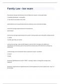 Family Law - bar exam 2023 with well answered questions&lpar;100&percnt; correct answers&rpar;
