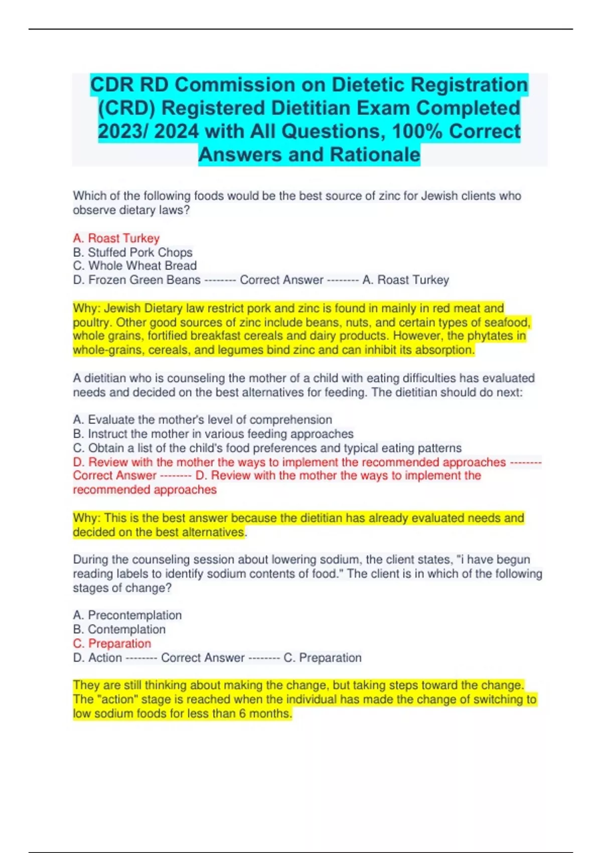 CDR RD Commission On Dietetic Registration CRD Registered Dietitian 