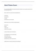 Stott Pilates Exam 2023 WITH 100&percnt; COMPLETE SOLUTIONS