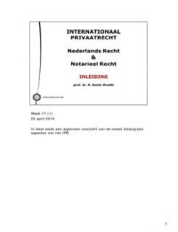 Internationaal Privaatrecht - Hoorcolleges