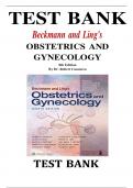 TEST BANK Beckmann and Ling's OBSTETRICS AND GYNECOLOGY 8th Edition By Dr. Robert Casanova