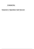 FOR3701 Semesters 2 Questions And Answers