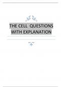 THE CELL QUESTIONS WITH EXPLANATION