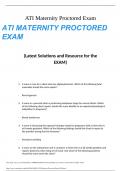 ATI Maternity Proctored 2019 &lpar;Questions&sol;Answers &rpar; Download To Score An A