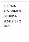 AUE2602 Assignment 5 Group 5A Semester 2 2023