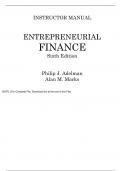 Entrepreneurial Finance 6e Philip Adelman, Alan Marks (Solution Manual)