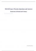 NR 325 Exam 1 Practice Questions and Answers 