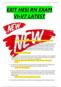EXIT HESI RN EXAM VI&bull;V7 LATEST
