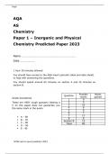 AQA AS Chemistry Paper 1 Predicted Paper 2023 Inorganic and Physical Chemistry