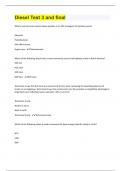 Diesel Test 3 and final&vert; Questions With 100&percnt; Correct Answers &vert; Verified