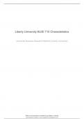 Liberty University BUSI 710 Characteristics