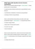 SMQT Study Guide Questions &lpar;Correct Answers Verified&rpar;2023