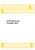 ENN1504 Exam Portfolio 2023