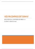HESI RN COMPASS EXIT EXAM V1 - QUESTIONS & ANSWERS (SCORED A+) LATEST UPDATE 2023