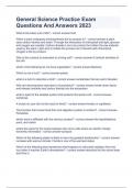 General Science Practice Exam Questions And Answers 2023