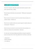 MPH 6011 Final Exam &vert; 65 Questions with 100&percnt; Correct Answers &vert; Verified