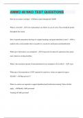 AMMO 49 NKO TEST QUESTIONS &vert; 60 Questions with 100&percnt; Correct Answers &vert; Verified