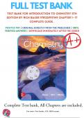 Test Bank For Introduction to Chemistry 5th Edition By Rich Bauer 9781259911149 Chapter 1- 17 Complete Guide .