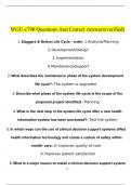 WGU C790 Nursing Informatics 2023 - 2024 STUDY BUNDLE PACK SOLUTION (Questions and Answers )(Verified)
