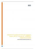 Advanced Cardiovascular Life Support Exam &lbrace;ACLS&rcub; Version B VERIFIED EXAM - QUESTIONS & ANSWERS &lpar;SCORED A&plus;&rpar; BEST UPDATE