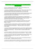 ATI Priority Setting Frameworks Test&sol;Questions and Answers