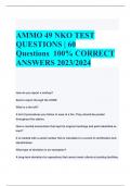 AMMO 49 NKO TEST  QUESTIONS | 60  Questions 100% CORRECT  ANSWERS 2023/2024