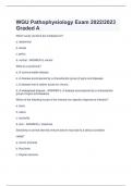 WGU D236 Pathophysiology Question Bank &lpar;Latest 2022&sol;2023&rpar; Download to Score A