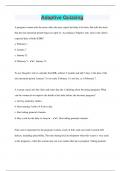 Adaptive Quizzing &vert; Questions with 100&percnt; Correct Answers &vert; Verified